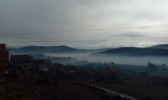 Pljevlja: I jutros u vazduhu visoke koncentracije otrovnog smoga vidljive golim okom