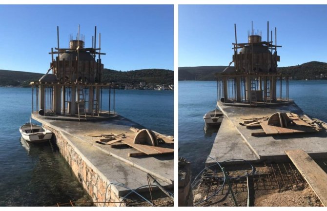 Krstionica na vodi bespravno sagrađena, tražiće od SPC da je ukloni