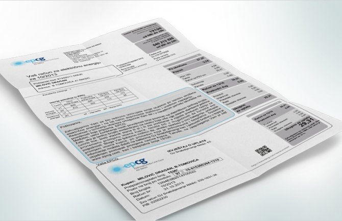 Isključenje struje kad dug pređe 100 eura