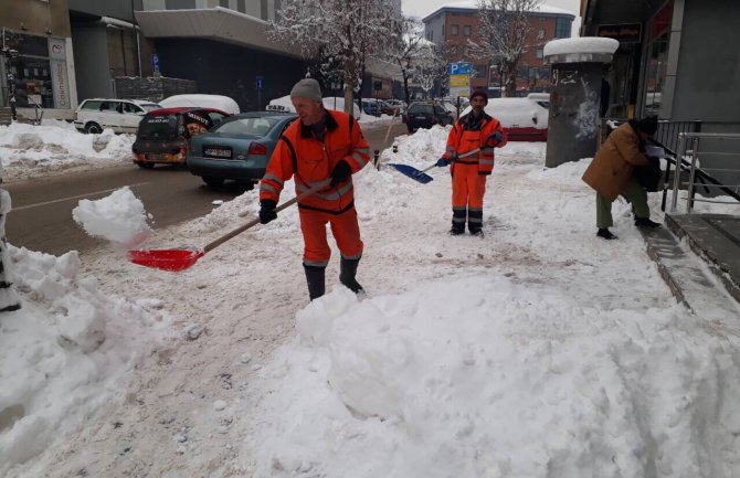 Bijelo Polje: Putevi prohodni, čiste se trotoari