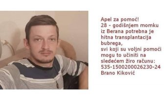 Berancu hitno potrebna transplatacija bubrega