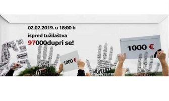 Protest sjutra ispred VDTa, građani da dođu bez bilo kakvih stranačkih i nacionalnih obilježja