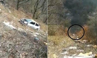 Bijelo Polje: Vozilo sletjelo s puta, 4 osobe povrijeđene (VIDEO)