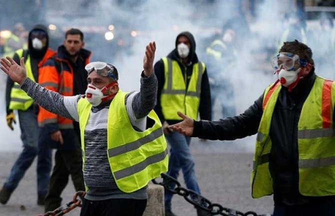 Tokom subotnjih protesta 