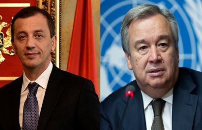 Bošković večeras sa generalnim sekretarom Ujedinjenih nacija