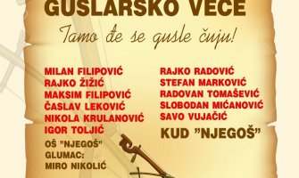 Guslarsko veče u čast 3.juna u Prijestonici
