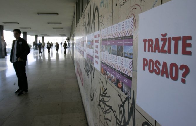 U Crnoj Gori ove sedmice nezaposlenih 0,7 odsto manje