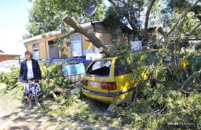Šteta od nevremena u Ulcinju milion i 245 hiljada eura