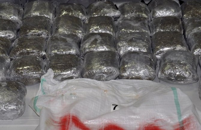 3,5 tona droge čuvaju u depou Višeg suda u PG