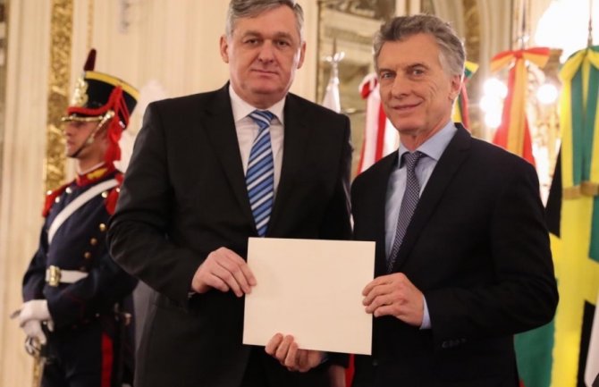 Stanković ambasador CG u Argentini