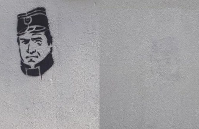 BAR: Prekrečeni grafiti Mladića i Mihajlovića
