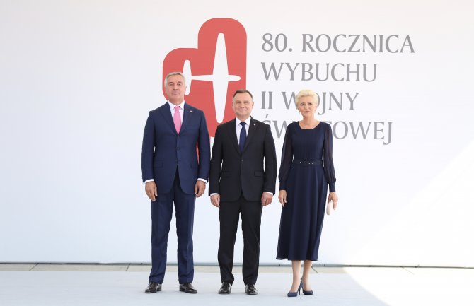 Đukanović prisustvovao ceremoniji obilježavanja 80. godišnjice od početka Drugog svjetskog rata