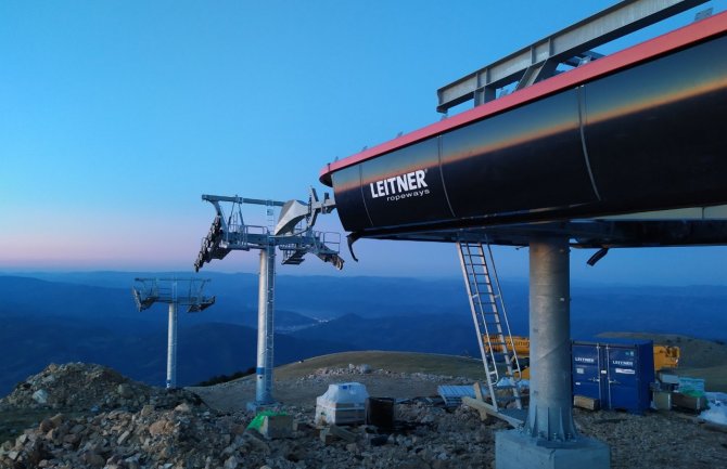 Montaža žičare na ski centru Cmiljača u Bijelom Polju teče planiranom dinamikom