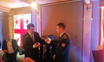 Majoru Bulajiću odlikovanje Gruzije: VCG kredibilan i pouzdan partner čiji pripadnici doprinose očuvanju mira i stabilnosti