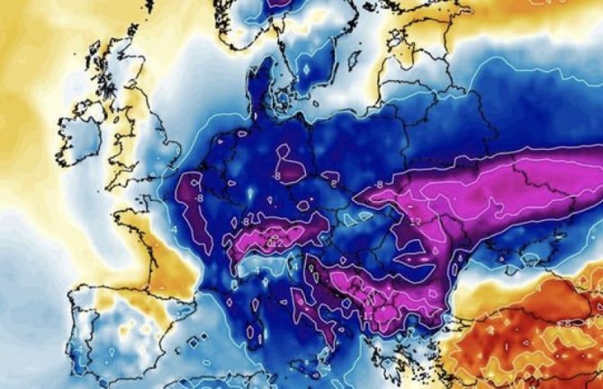 Crveni meteoalarm u Evropi, za područje Jadrana najavljeni jaki vjetrovi