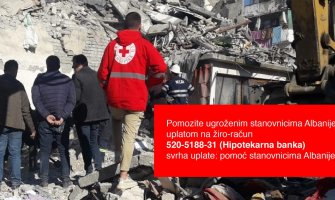 3.000 eura od Crvenog krsta CG za pomoć Albaniji: Donirajte i vi!