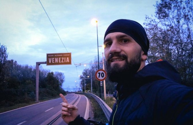 Mladić iz Herceg Novog do Venecije i nazad na biciklu: Kilometri nisu bitni, bitno je da sam uživao