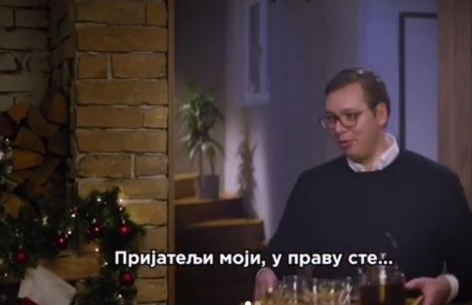 Vučić nezadovoljan spotom: Ispao sam tupavo glumatalo (VIDEO)