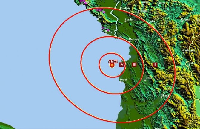 Novi zemljotres kod Drača