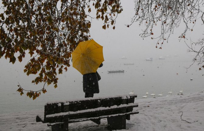 Danas kiša, na sjeveru moguć snijeg