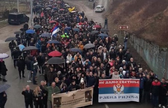 Kilometri molitvene šetnje u Bijelom Polju i danas 