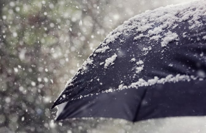 Na sjeveru slab snijeg, jak vjetar na jugu