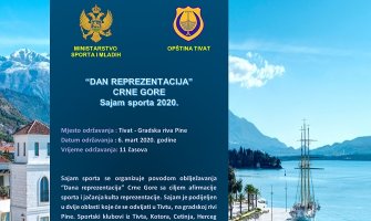 Sajam sporta u petak u Tivtu 