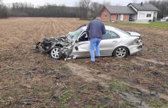 Sudar voza i automobila kod Prijedora