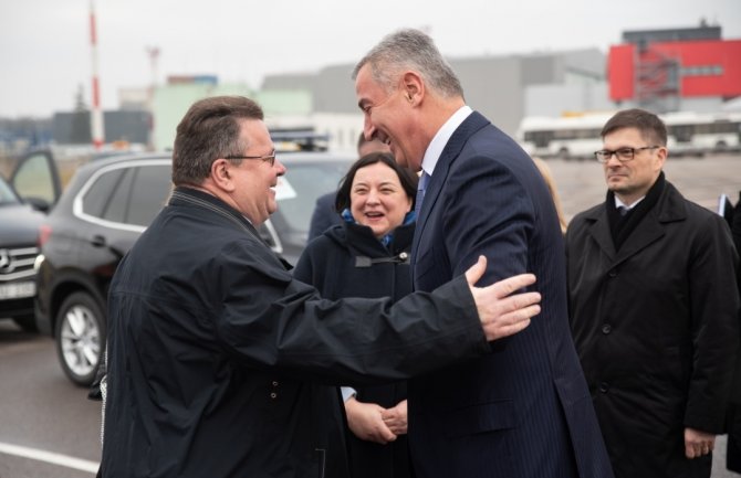 Đukanović otputovao iz Viljnusa u Talin