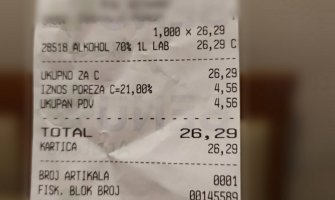 Drastično podignute cijene medicinskog alkohola, sa 13 na 28 eura