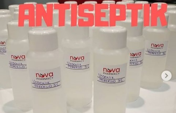 Apoteka u Podgorici građanima ponudila besplatno antiseptik: Želimo skrenuti pažnju na važnost mjera prevencije virusa