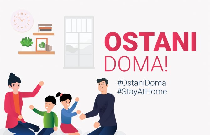 Ministarstvo zdravlja poziva građane da brinu o svom zdravlju: Ostani doma!