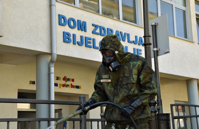 Obavljena dekontaminacija Doma zdravlja i Opšte bolnice u Bijelom Polju