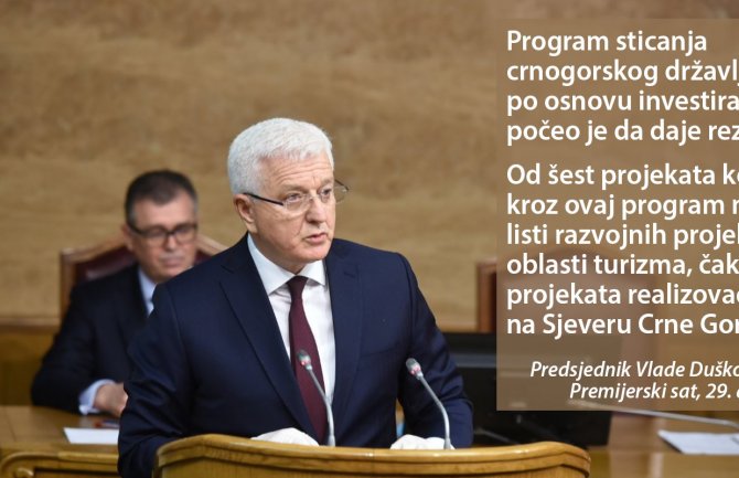 Sticanje crnogorskog državljanstva po osnovu investiranja već dalo rezultate: Od 6 projekata 5 na Sjeveru