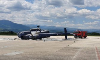 Skoplje: Helikopter policije pao prilikom polijetanja, povrijeđena jedna osoba