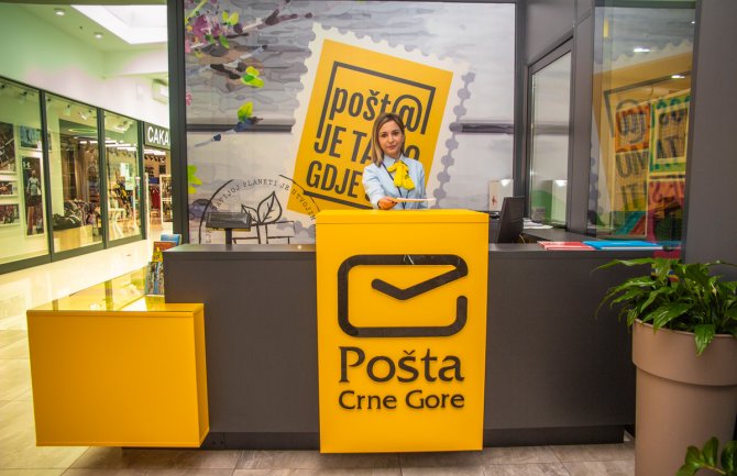 Nova poslovnica Pošte Crne Gore u Tržnom centru CTC u Ulcinju