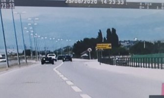 Prijava protiv vozača, vozio 174 km/h na putu Podgorica-Bar