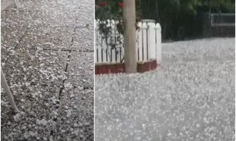 Nevrijeme pogodilo Hrvatsku: Upaljen narandžasti meteoalarm, padao grad veličine oraha (VIDEO)