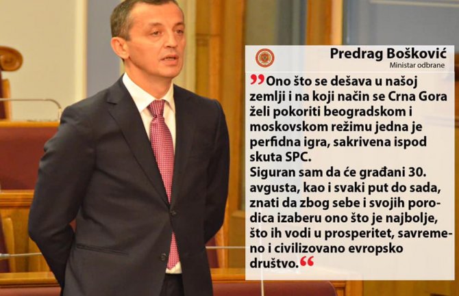 Bošković: Žele da pokore CG beogradskom i moskovskom režimu