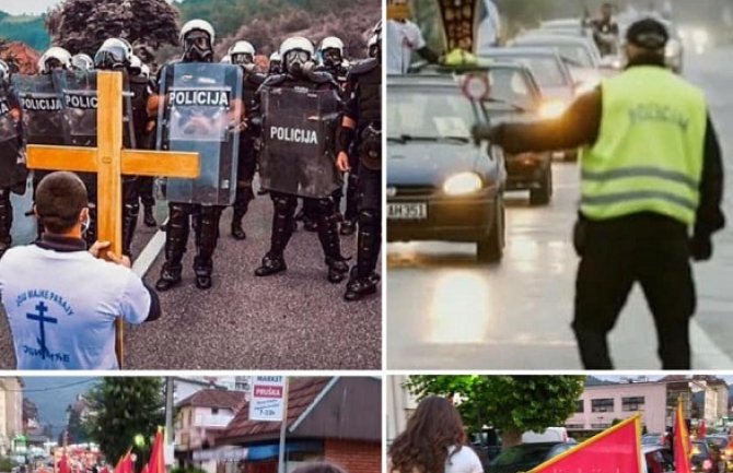Sveštenstvo SPC:  U Bijelom Polju zabranjeno kretanje svima koji se Bogu mole, policija da prekine sa progonom svoje crkve