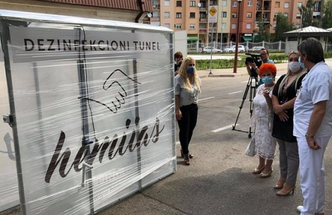 Fondacija Hemiias donirala dezinfekcioni tunel Opštoj bolnici Nikšić