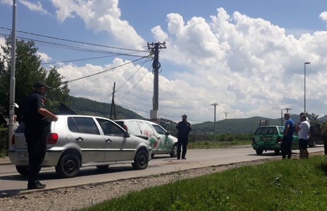 Bijelo Polje: Sudar dva vozila u Potkrajcima (FOTO)