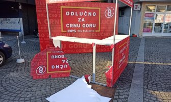 Štand DPS-a demoliran na Žabljaku