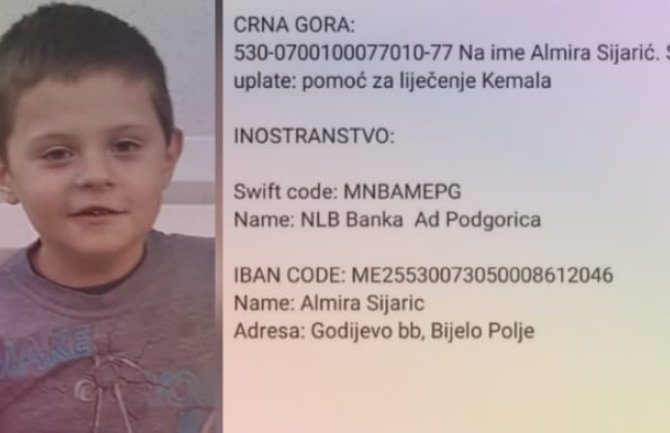 Sedmogodišnjem Kemalu hitno potrebna finansijska pomoć za liječenje