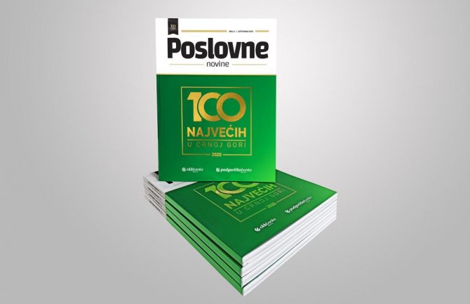 Postignuća najuspješnijih preduzeća iz 2019. predstavljena u Publikaciji 100 najvećih
