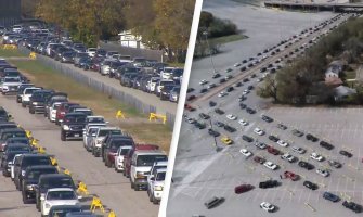 Kilometarske kolone u Teksasu, dijelii hranu građanima koji su ostali bez posla zbog korone(VIDEO)