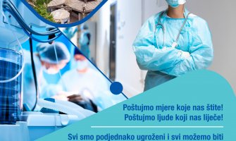 Kampanja Kliničkog centra: Zajedno u borbi protiv Covid 19,hajde da budemo tim