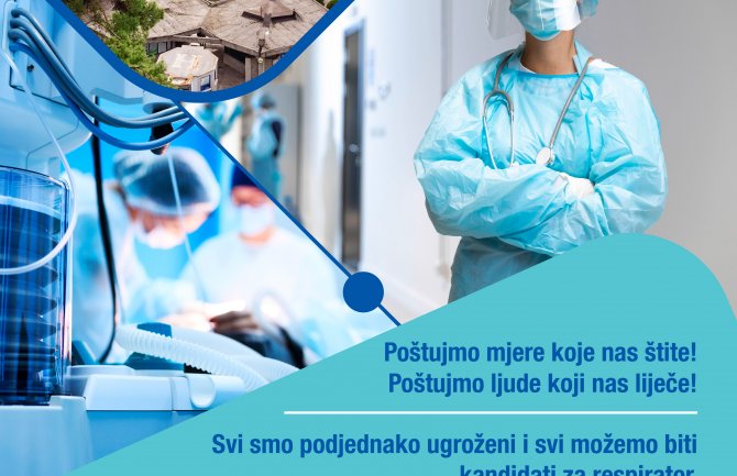 Kampanja Kliničkog centra: Zajedno u borbi protiv Covid 19,hajde da budemo tim