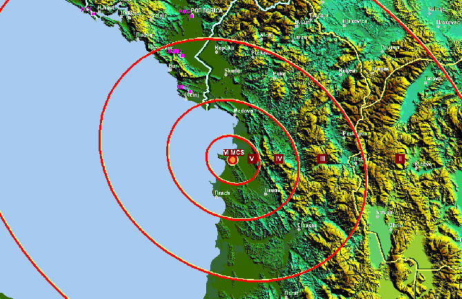 Zemljotres u Albaniji, osjetio se i u Crnoj Gori