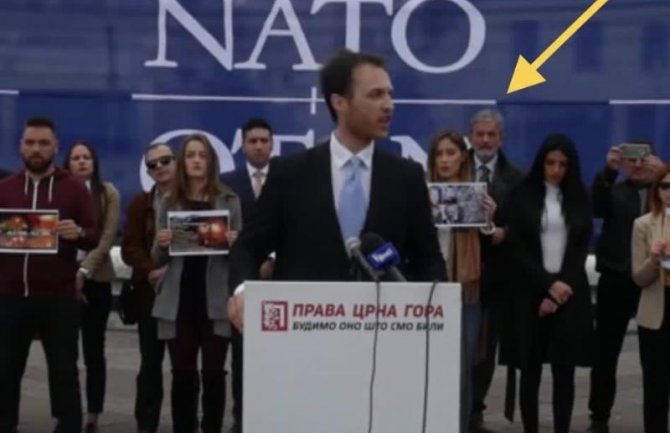 DPS: Krivokapićev savjetnik za unutrašnju politiku palio NATO zastavu